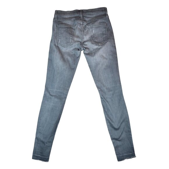 Current Elliott Women's Distressed Skinny Jeans Size 24 Gray Mid-Rise Denim Pant - Picture 7 of 9